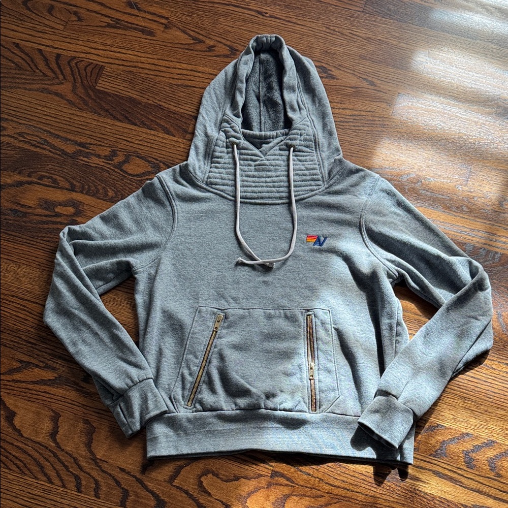 Aviator Nation Ninja Gray Hoodie Sweatshirt